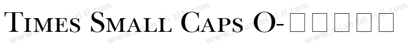 Times Small Caps O字体转换